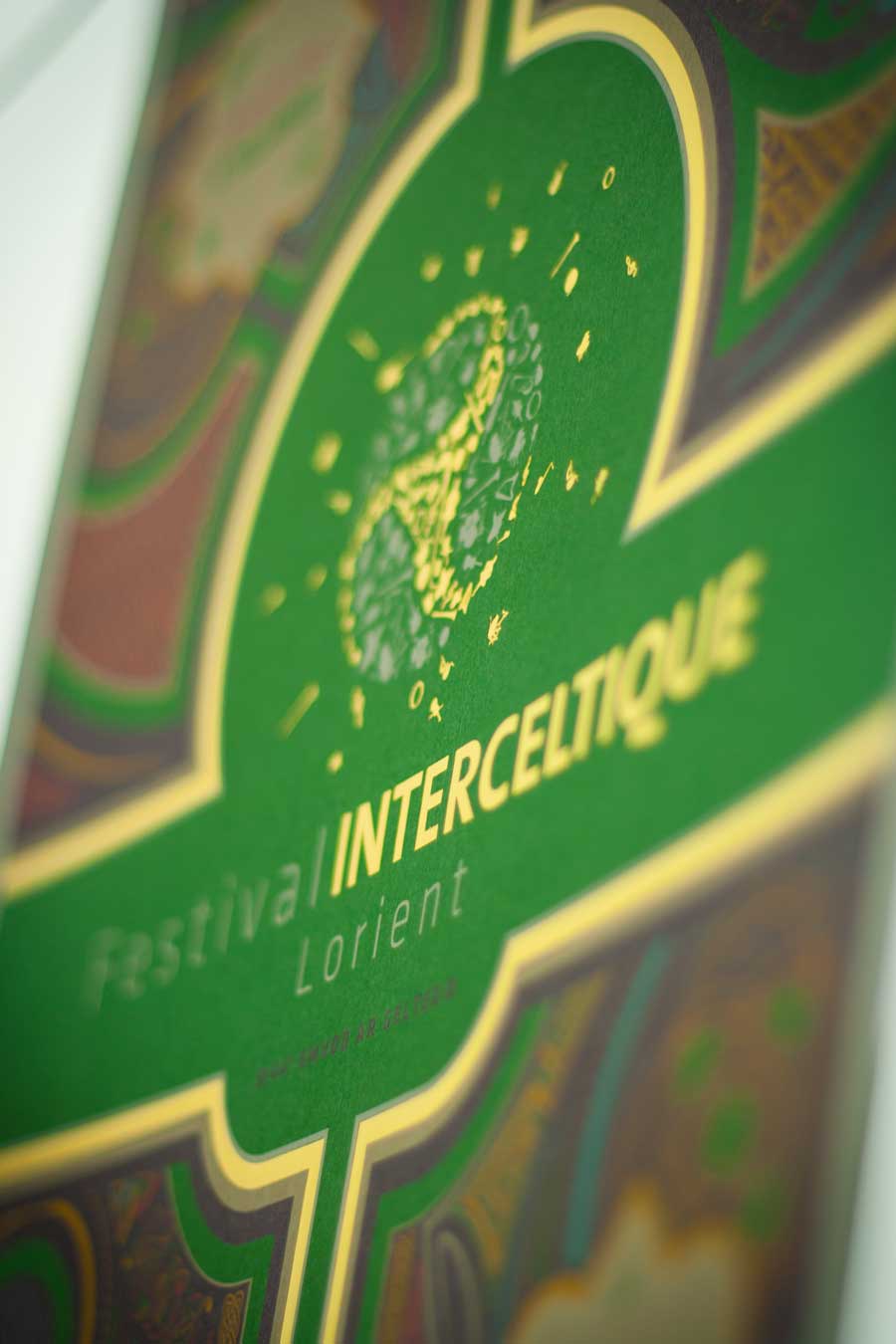 Détail de l'affiche collector du Festival Intercltique de Lorient 2014