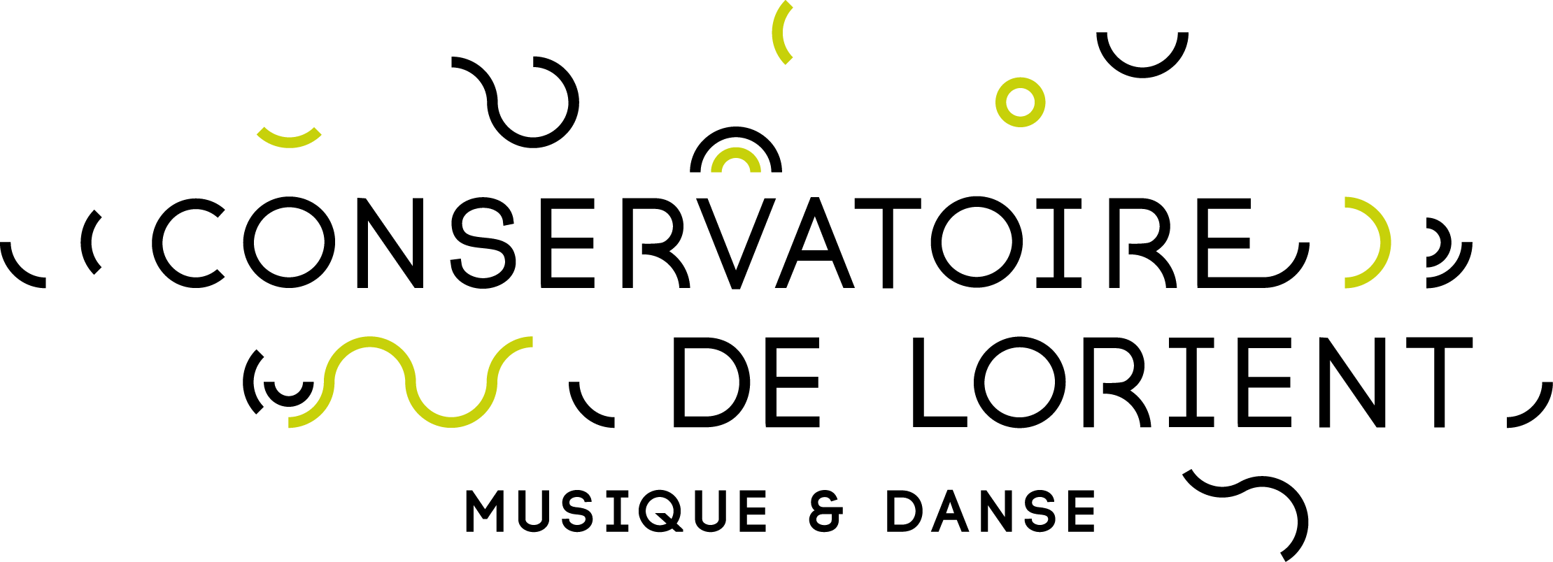 Logo Conservatoire de Lorient vert et noir