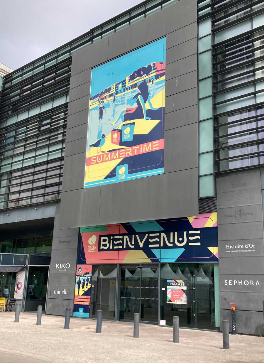 Nouvel habillage façade centre Nayel Lorient