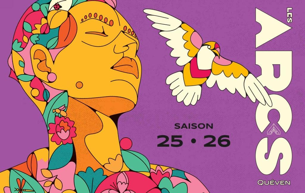 Centre culturel de Quéven les Arcs : visuel de saison 2025-2026