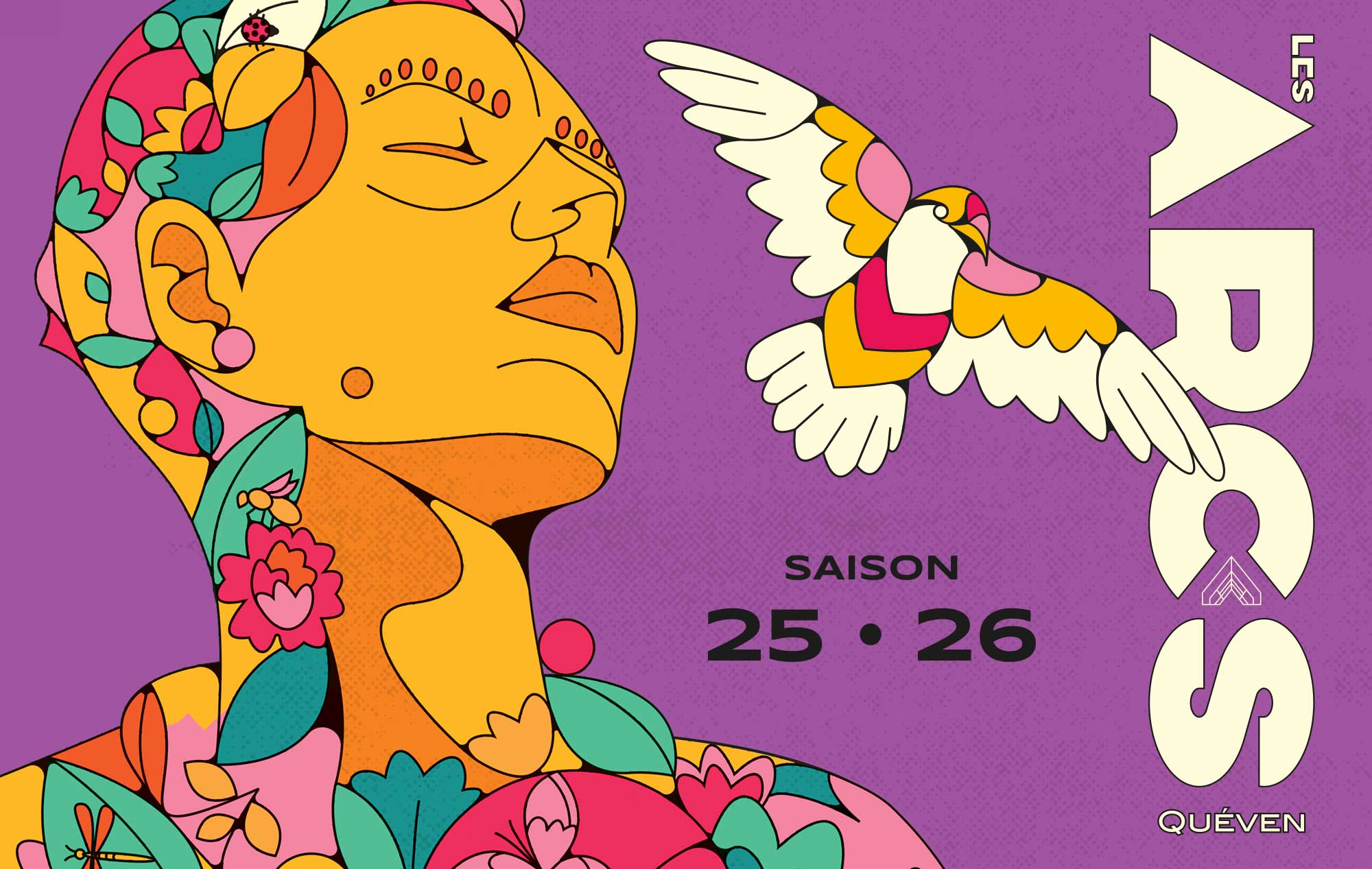 Centre culturel de Quéven les Arcs : visuel de saison 2025-2026