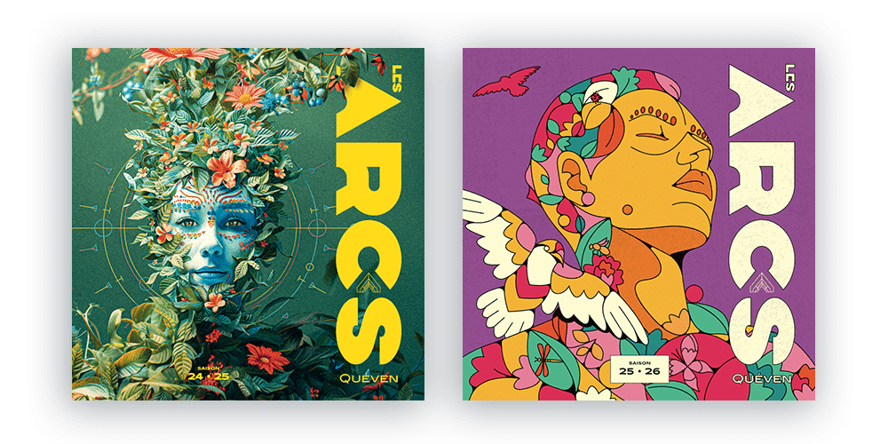 visuels des saisons 2024-2025 et 2025-2026