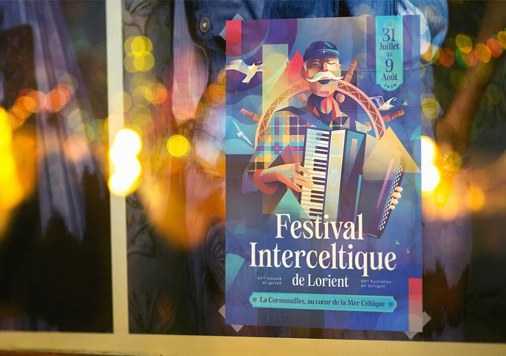 Affiche 40x60 du Festival Interceltique de Lorient 2026