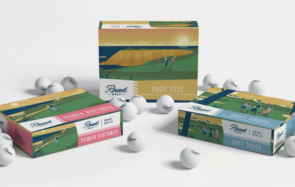 Roued : stratégie, identité, packaging, community management… pour la nouvelle marque de golf bretonne